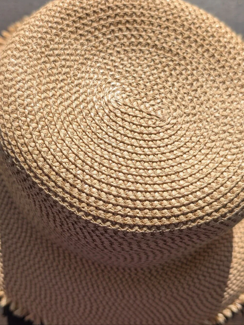 Eric Javits - Foldable Squishee - Straw Bucket Hat in Natural Beige - Size M/L - Picture 14 of 16